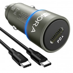 Charger Car 1Hora Type-C To Type-C 20W Gar156 Grey
